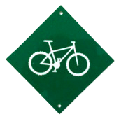 Cykelled grön markering