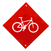 Cykelled röd markering